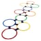 Toy Time Hopscotch Ring Game with 10 Colored Plastic Rings and 15 Connectors, Indoor/Outdoor, Girls and Boys 962380HGJ - alternate 1